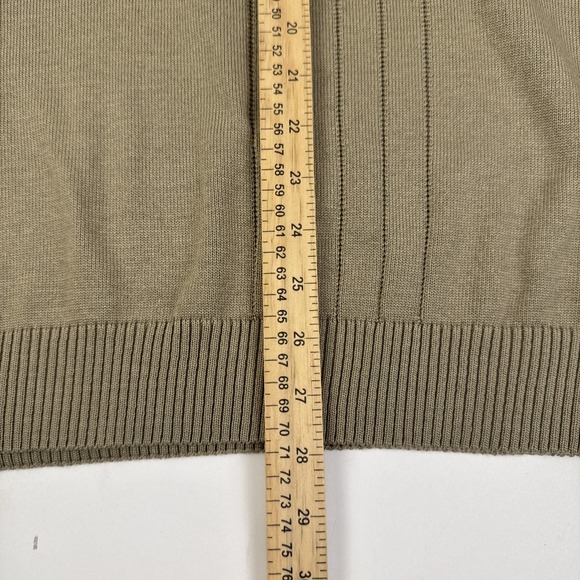 VTG NWT Protege Collection Geometric Sweater Men's XL Knit Beige Pullover 90's - Picture 9 of 12